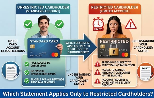 Which Statement Applies Only to Restricted Cardholders