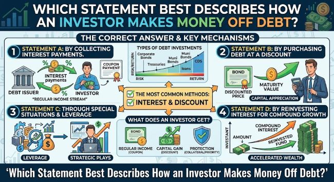 Which Statement Best Describes How an Investor Makes Money Off Debt