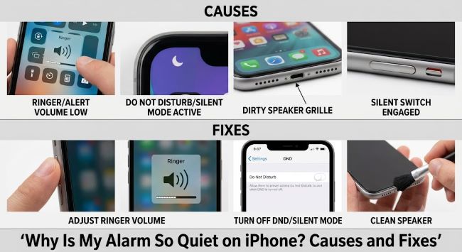 Why Is My Alarm So Quiet on iPhone? Causes and Fixes