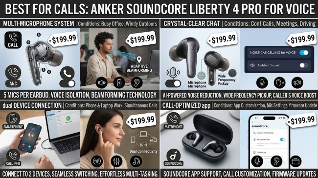 Anker Soundcore Liberty 4 Pro for Voice