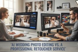Ai Wedding Photo Editing vs. A Professional Retoucher Service