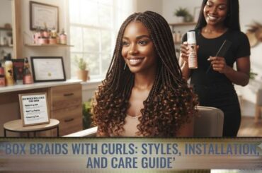 Box Braids With Curls