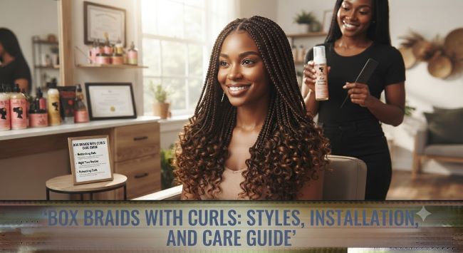 Box Braids With Curls