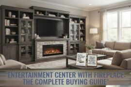 Entertainment Center With Fireplace