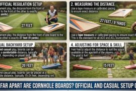 How Far Apart Are Cornhole Boards