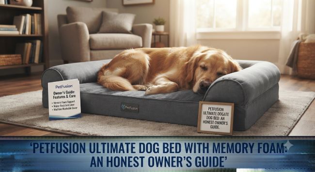PetFusion Ultimate Dog Bed With Memory Foam
