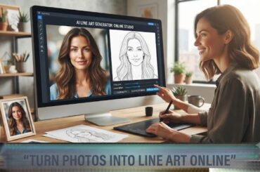 Photos Into Line Art Online