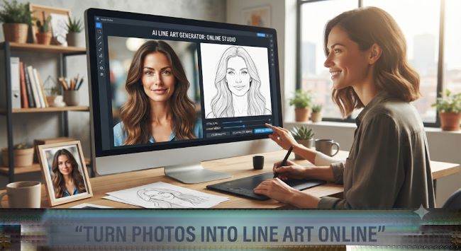 Photos Into Line Art Online