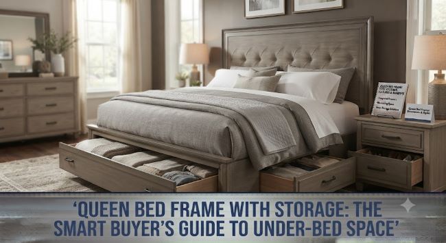 Queen Bed Frame With Storage