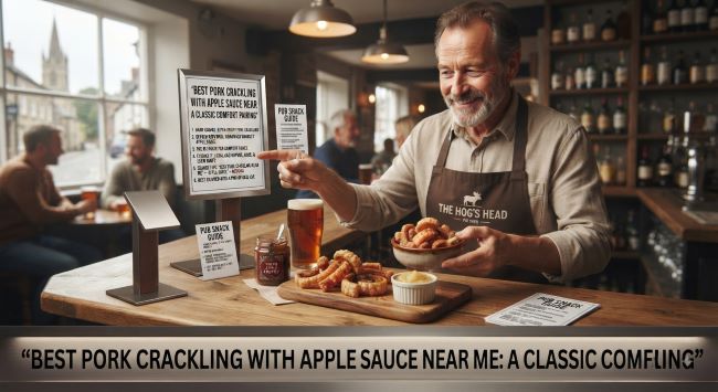 Best Pork Crackling with Apple Sauce Near Me