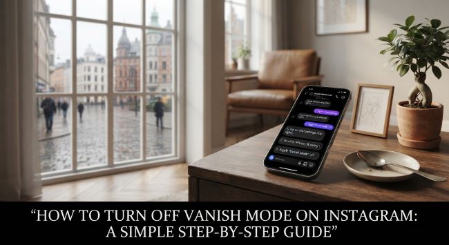 How to Turn Off Vanish Mode on Instagram