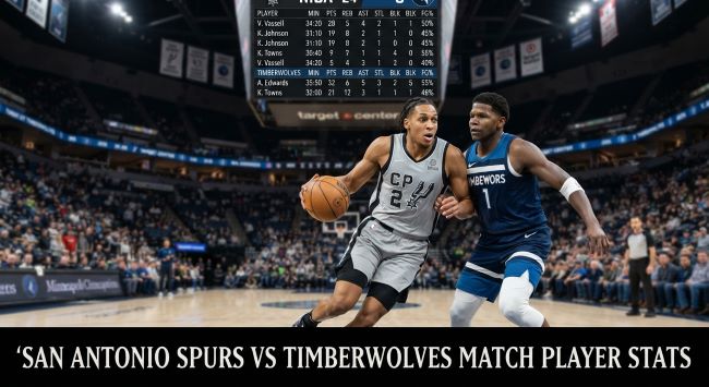 San Antonio Spurs vs Timberwolves Match Player Stats