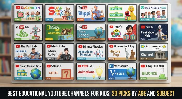 Best Educational YouTube Channels for Kids