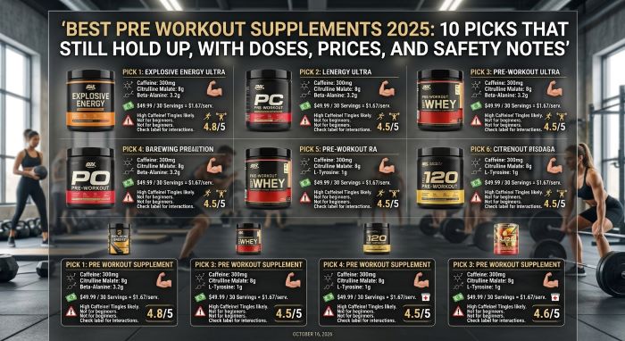 Best Pre Workout Supplements