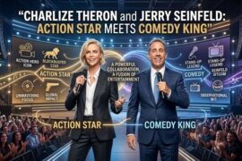 Charlize Theron and Jerry Seinfeld