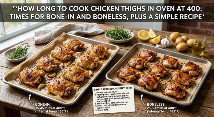 Cook Chicken Thighs in Oven