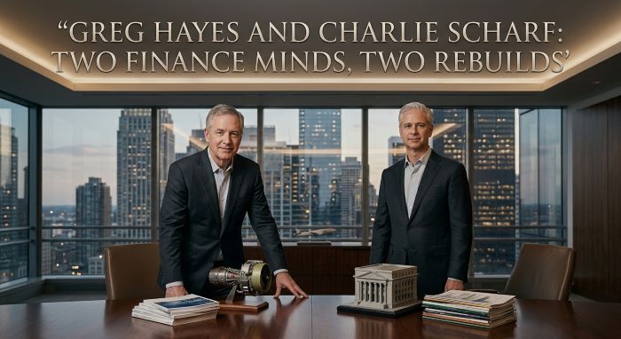 Greg Hayes and Charlie Scharf