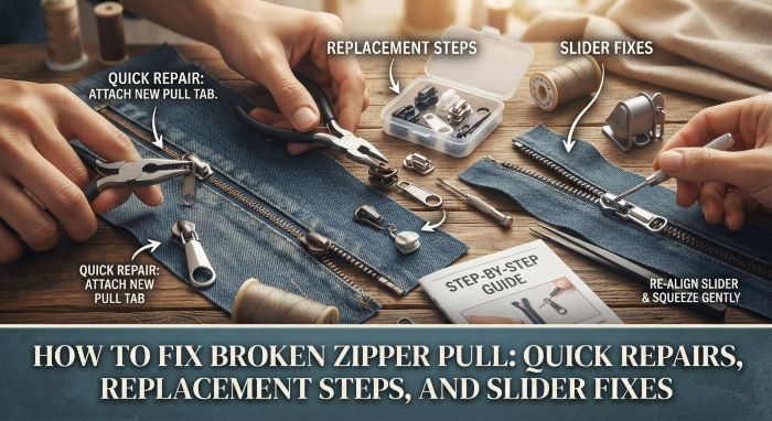 How to Fix Broken Zipper Pull