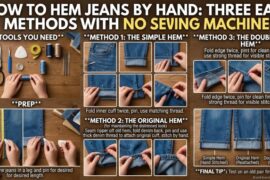 How to Hem Jeans by Hand