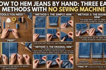How to Hem Jeans by Hand