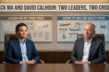 Jack Ma and David Calhoun