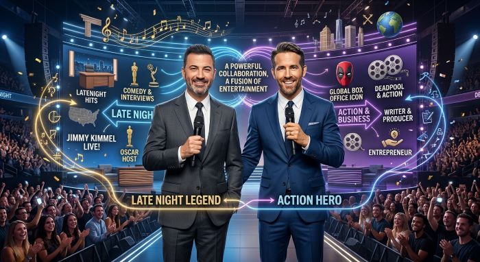 Jimmy Kimmel and Ryan Reynolds
