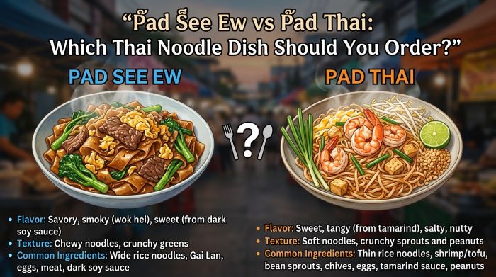 Pad See Ew vs Pad Thai