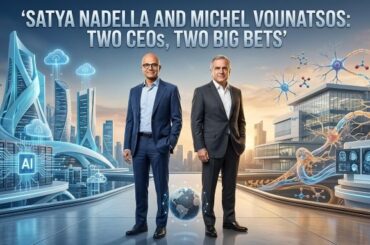 Satya Nadella and Michel Vounatsos