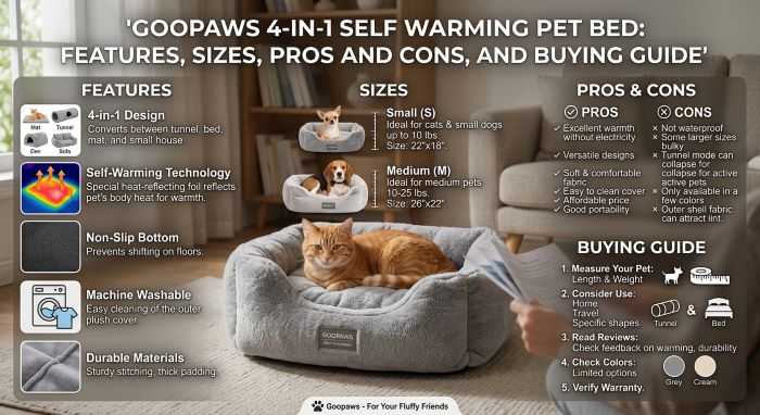 Self Warming Pet Bed