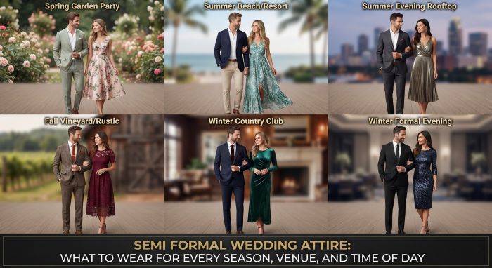Semi Formal Wedding Attire
