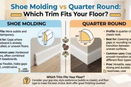 Shoe Molding vs Quarter Round