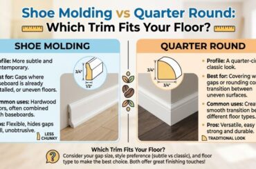 Shoe Molding vs Quarter Round