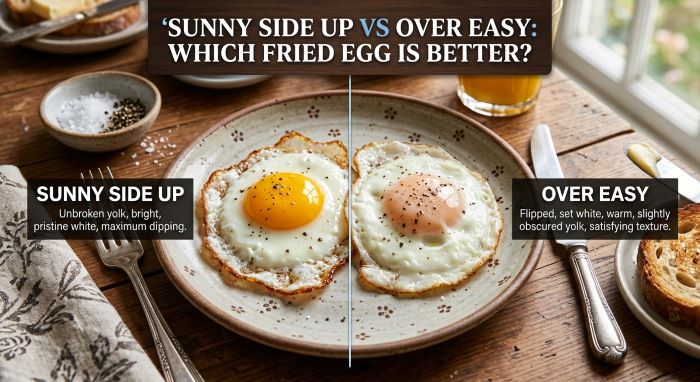 Sunny Side Up vs Over Easy